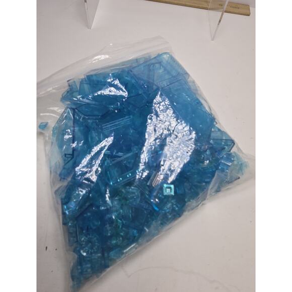 LEGO Lot of Translucent Light Blue Mixed Parts - Picture 1 of 3